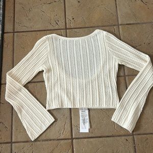 Open back sweater
